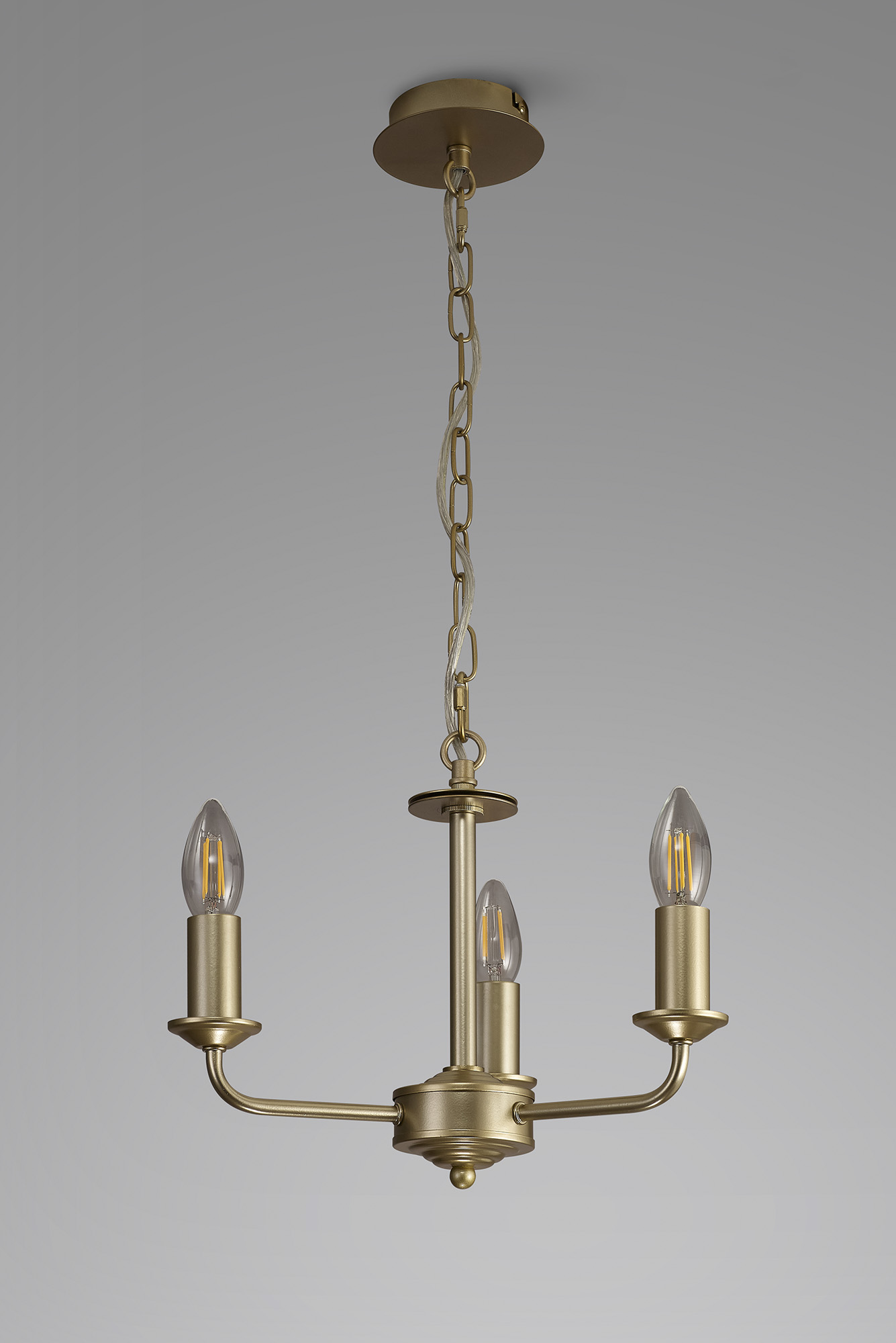 Banyan Pendant 3 Light Champagne Gold D0697  Deco Banyan